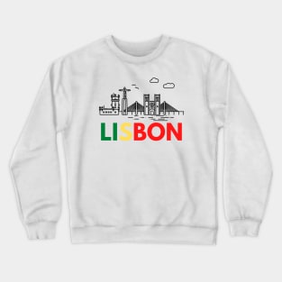 Lisbon City (Portugal flag) Crewneck Sweatshirt